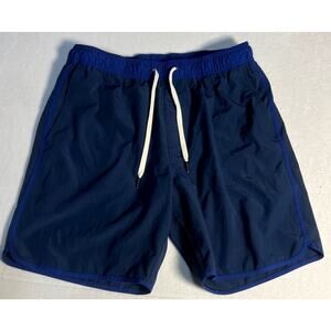 Fair Harbor Mens Swim Trunks XL Blue Brief Liner Board Shorts Bathing Suit 7"